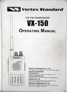 Manual for VX-150