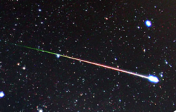 Streaking Meteor