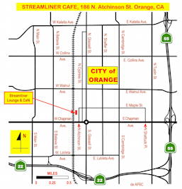 Streamliner Cafe Map